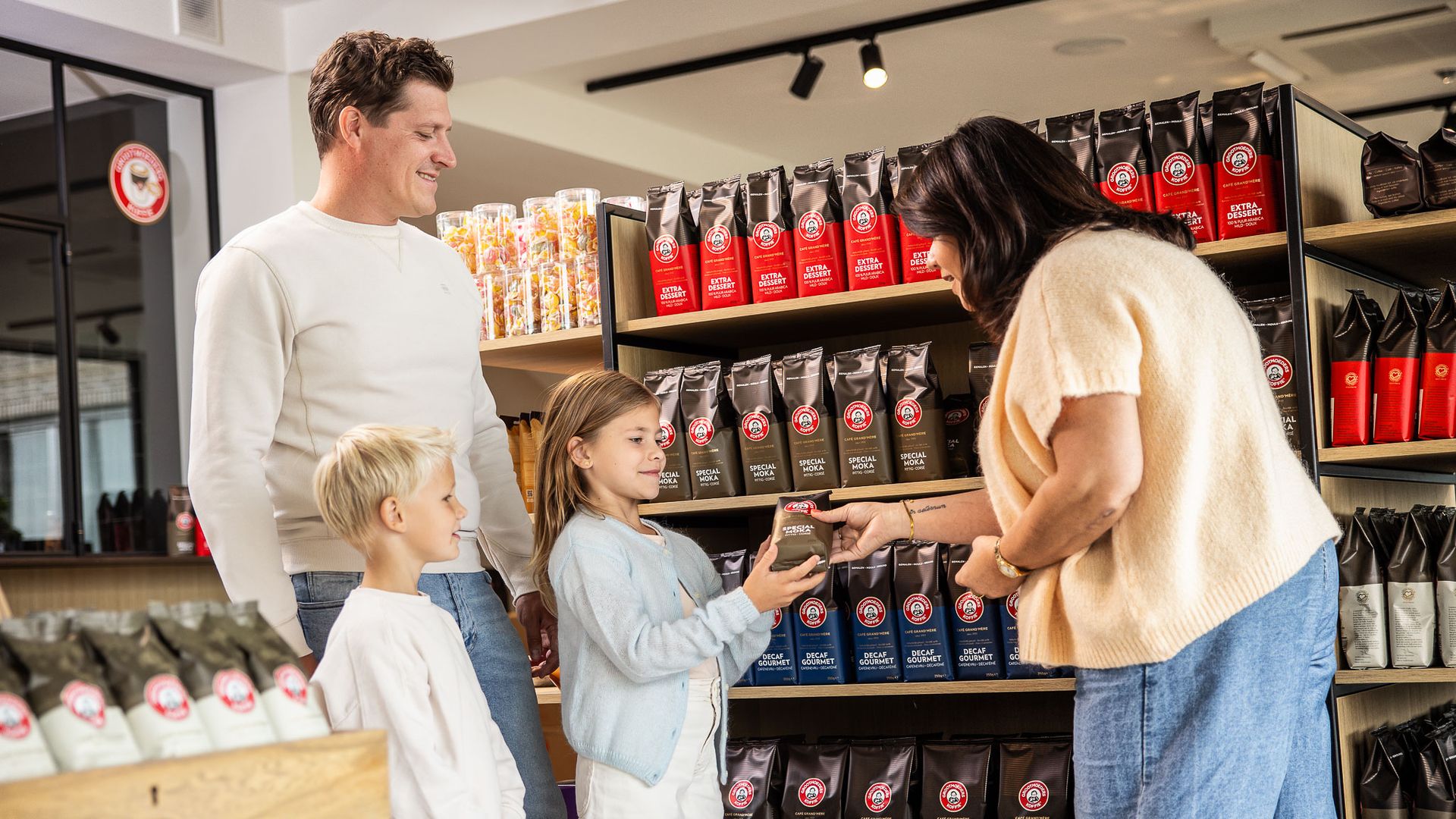 Shop van koffiebranderij Grootmoeders Koffie