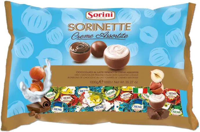Sorini | Crème Assortie (Melk, hazelnoot & Cacao) | 1kg