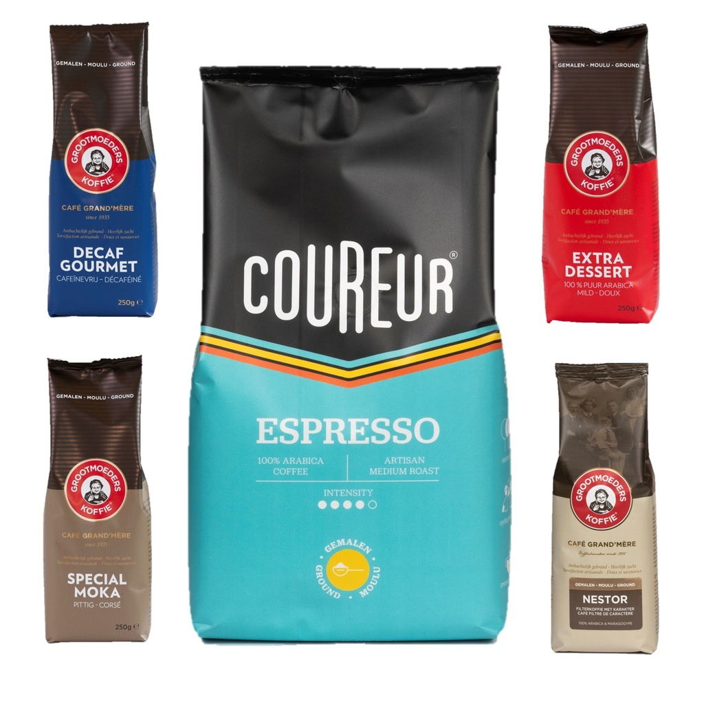 [KZ1054] Ontdekkingspakket koffie GEMALEN | 1,5kg