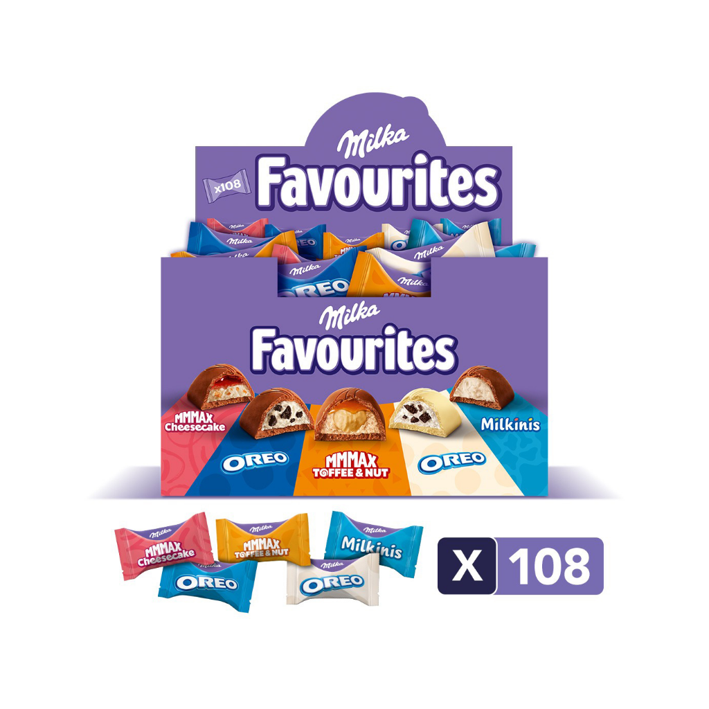 [TF0985] Milka | Favourites Mix 1kg | 108st 
