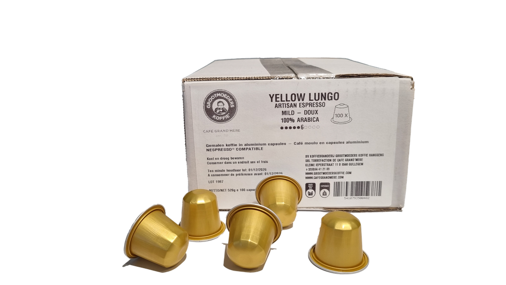 100st Capsules Yellow Lungo