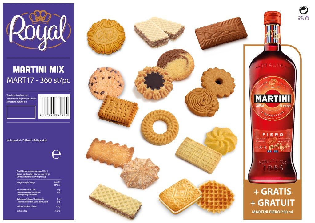 Martini Mix droog | 360st + Gratis Martini Fiero