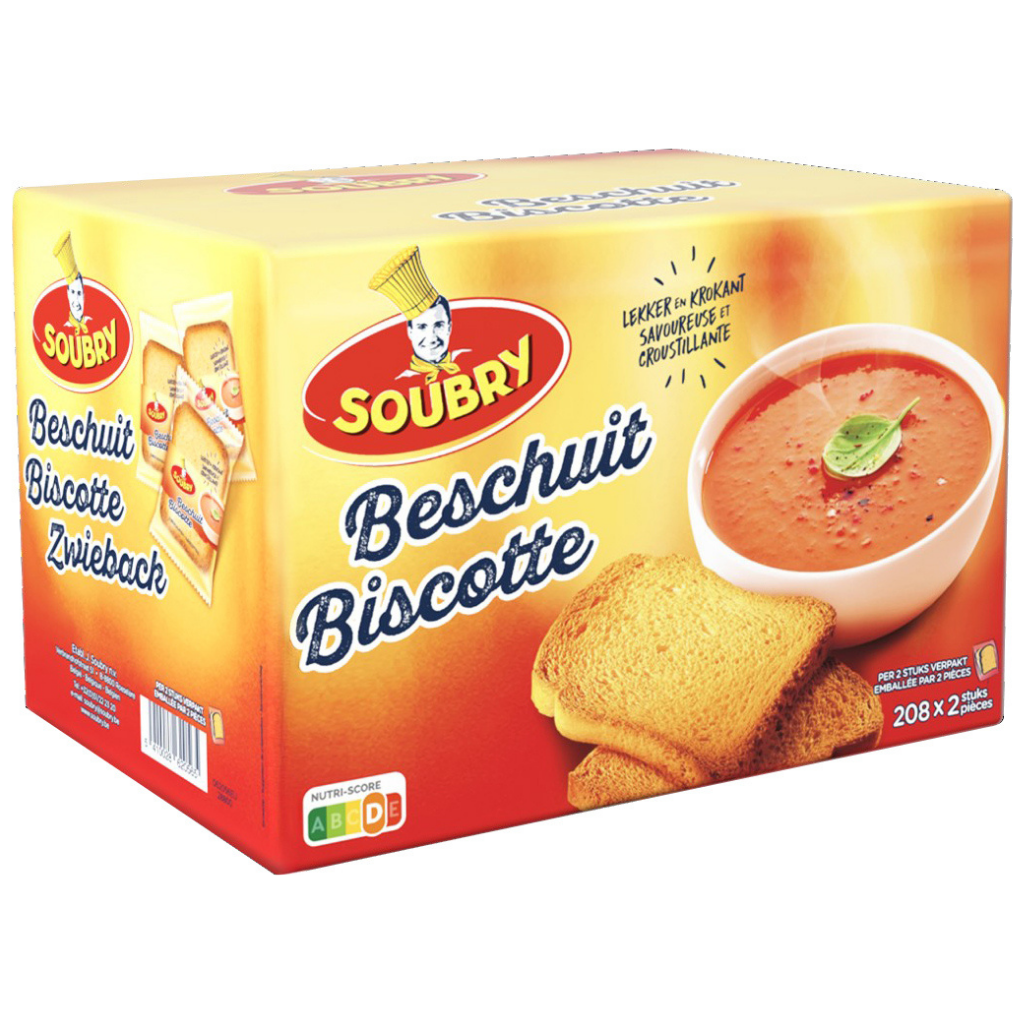 Soubry | Beschuiten | 208st (2x7,5g) 