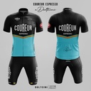 Fietsshirt korte mouwen Coureur Espresso